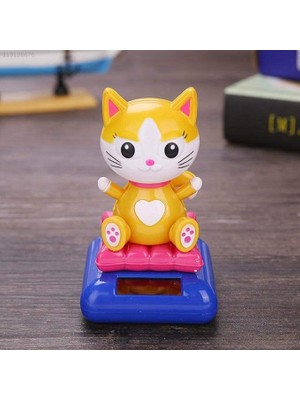 FT Tasarım Güneş Enerjili Solar Sallanan Kedi