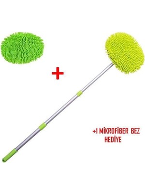 FT Tasarım Yedek Bezli Mikrofiber Araba Yıkama Fırçası