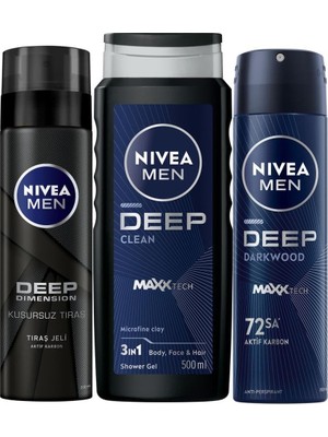 Men Erkek Damat Çeyiz Bohça Seti, Banyo ve Duş Jeli 500ML, Tıraş Jeli 200ML, Sprey Deodorant 150ML