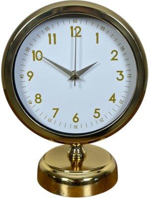 ForWhat Büro Ev Ofis Hediyesi Için 25X20CM Golden Metal Aura Masa Saati