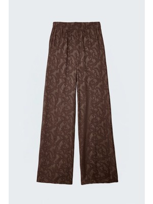 Sateen Lily Pantolon - Kahve