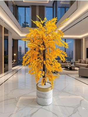 Altun Çiçekcilik Zeytin Ağacı 180 cm Lux Metal Saksı Dahıl