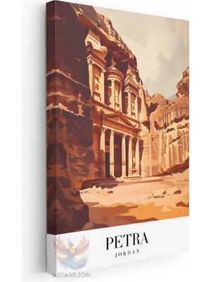 Artarilion Kanvas Tablo Kanvas Petra Urdun Oturma Odası Salon Ofis Tablosu Ev Dekorasyonu