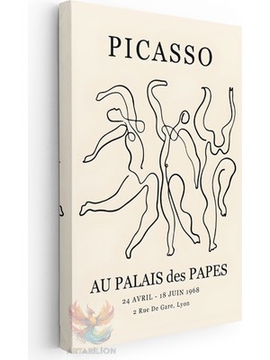 Artarilion Kanvas Tablo Kanvas Picasso 11 Oturma Odası Salon Ofis Tablosu Ev Dekorasyonu