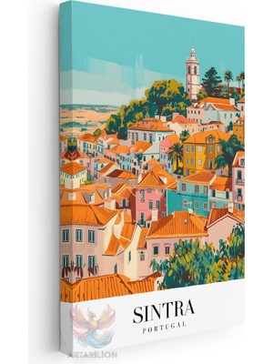 Artarilion Kanvas Tablo Kanvas Sintra Portekiz Oturma Odası Salon Ofis Tablosu Ev Dekorasyonu