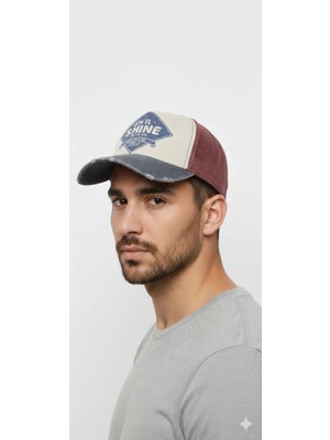 Kervan Pazarı Jewel Shine Model Eskitme Kot Beyzbol Şapka