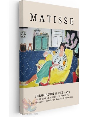 Artarilion Kanvas Tablo Kanvas Henri Matisse 12 Oturma Odası Salon Ofis Tablosu Ev Dekorasyonu