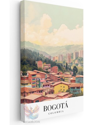 Artarilion Kanvas Tablo Kanvas Bogota Kambocya Oturma Odası Salon Ofis Tablosu Ev Dekorasyonu
