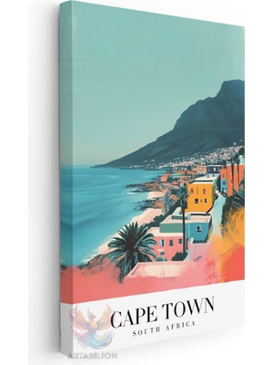 Artarilion Kanvas Tablo Kanvas Cape Town Guney Afrika Oturma Odası Salon Ofis Tablosu Ev Dekorasyonu