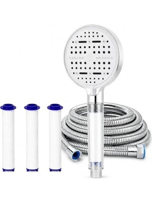 Esranın Dünyası 6 Fonksiyonlu Yüksek Basınçlı Duş Başlığı, 150 cm Hortum ile
