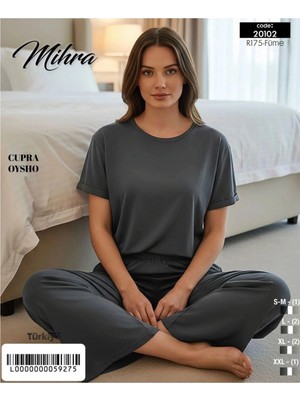 MiraLive Mihra 20102 Kadın Oysho Kısa Kol Pijama Takımı