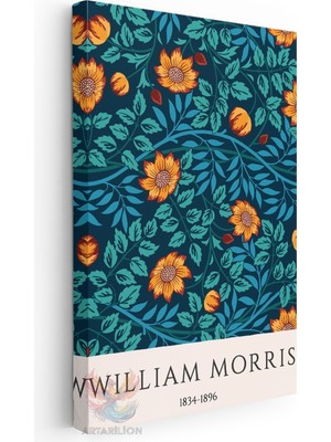 Artarilion Kanvas Tablo Kanvas William Morris 2 Oturma Odası Salon Ofis Tablosu Ev Dekorasyonu