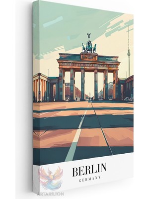 Artarilion Kanvas Tablo Kanvas Berlin Almanya Oturma Odası Salon Ofis Tablosu Ev Dekorasyonu