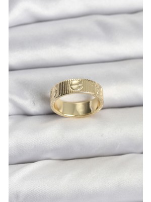 Meks Gold Renk Model Kadın Yüzük