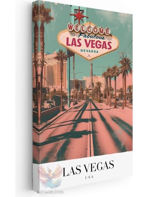Artarilion Kanvas Tablo Kanvas Las Vegas Usa 2 Oturma Odası Salon Ofis Tablosu Ev Dekorasyonu