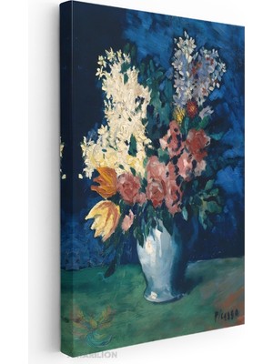 Artarilion Kanvas Tablo Kanvas Pablo Picasso Fleurs Oturma Odası Salon Ofis Tablosu Ev Dekorasyonu