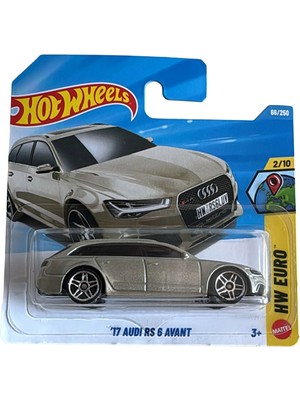 Hot Wheels 17 Audi RS 6 Avant Diecast Model Metal Gövde Gerçekçi Detaylar ile Koleksiyonluk