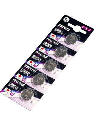 Colezium Maxell CR2025 3V Lityum Bios Baskül Terazi Pili 5’li Kartela 5 Adet