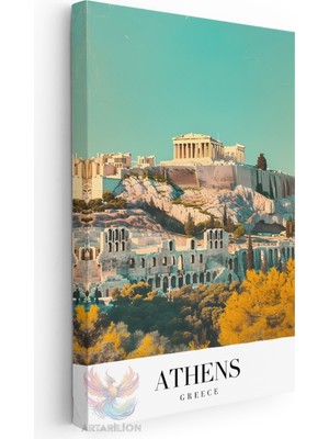 Artarilion Kanvas Tablo Kanvas Atina Yunanistan Oturma Odası Salon Ofis Tablosu Ev Dekorasyonu