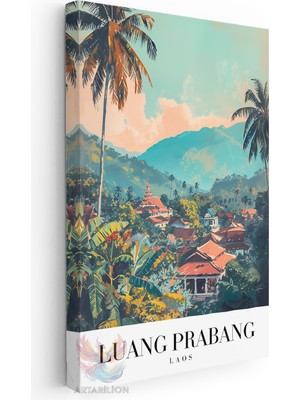 Artarilion Kanvas Tablo Kanvas Luang Prabang Laos Oturma Odası Salon Ofis Tablosu Ev Dekorasyonu