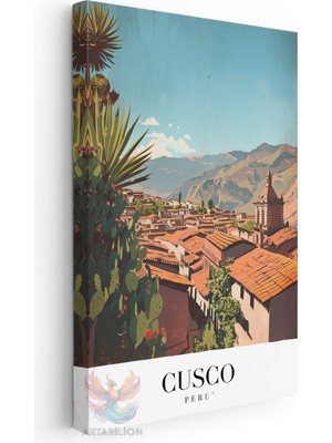 Artarilion Kanvas Tablo Kanvas Cusco Peru Oturma Odası Salon Ofis Tablosu Ev Dekorasyonu
