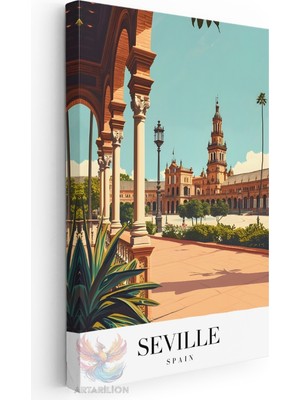 Artarilion Kanvas Tablo Kanvas Sevilla Ispanya Oturma Odası Salon Ofis Tablosu Ev Dekorasyonu