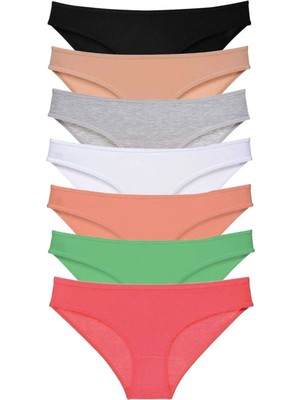 Royaleks 7 Adet Süper Eko Set Likralı Kadın Slip Külot Set 7