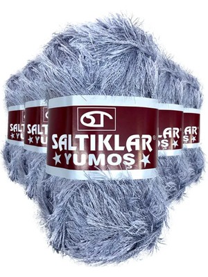Saltıklar 5 Adet Yumoş Sakallı El Örgü Ipi Yünü 06