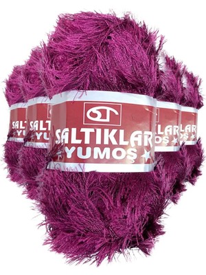 Saltıklar 5 Adet Yumoş Sakallı El Örgü Ipi Yünü 86