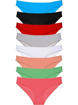 Royaleks 8 Adet Süper Eko Set Likralı Kadın Slip Külot Set 6