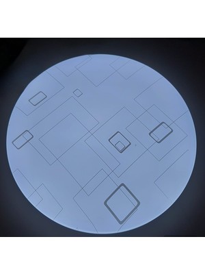 Leday Sıva Üstü LED Panel 24W Dekoratif Armatür Desenli (Beyaz Işık 6500K)