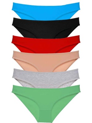 Royaleks 6 Adet Süper Eko Set Likralı Kadın Slip Külot Renk 2