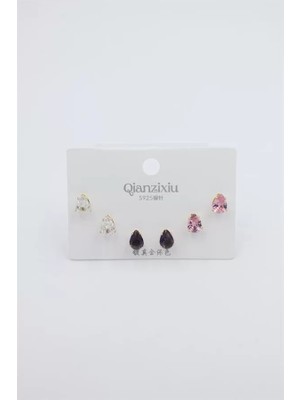 Royaleks Çoklu Set Küpe - Altın