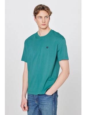 Wrangler Small Logo Bisiklet Yaka Erkek T-Shirt W7NM203877G26