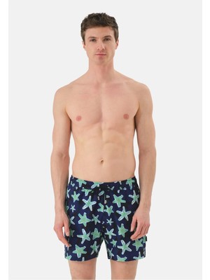 John Frank Gts All Over Prınted Erkek Deniz Şortu JFSSSWL27-STARFISH
