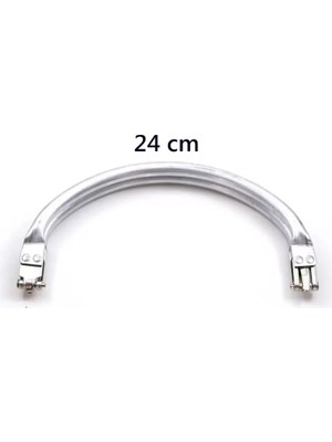 Hace Bazaar Gizli Metal Oval Çanta Bursu – 24 cm - Metal Çanta Aparatı Çanta Aksesuarı