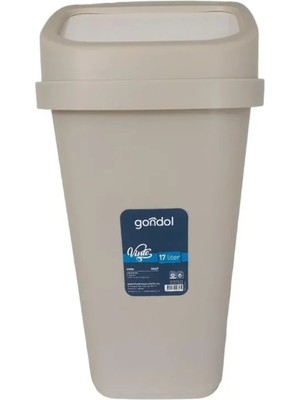 Royaleks Group Kapaklı Çöp Kovası, Plastik 17 Lt  -G647