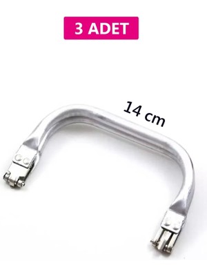 Royaleks Gizli Metal Çanta Bursu – 3 Adet - 14 cm - Metal Çanta Aparatı Çanta Aksesuarı