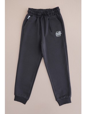 FullaModa Baskılı Beli Lastikli Erkek Çocuk Jogger  Eşofman Altı