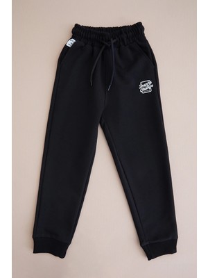 FullaModa Baskılı Beli Lastikli Erkek Çocuk Jogger  Eşofman Altı