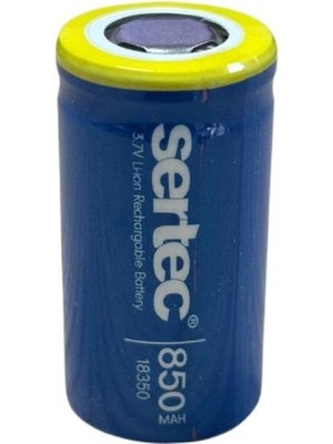 Marsilyan™- Sertec 18350 3.7V 850 Mah Li-Ion Şarjlı Pil - 1c