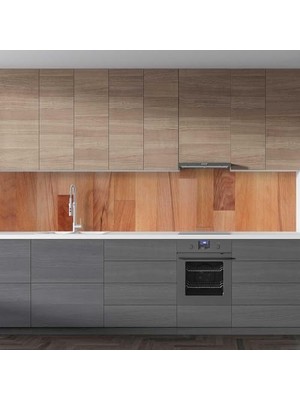 Mutfak Tezgah Arası Folyo Kaplama Folyosu Doğal Ahşap Tahta Desen 60X200 cm