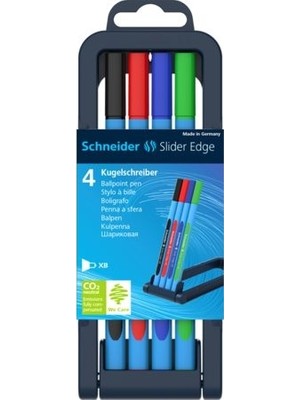 Schneider Slider Edge Tükenmez Kalem 4'lü Set Renkli Kalemler ile Ergonomik Yazım Deneyimi