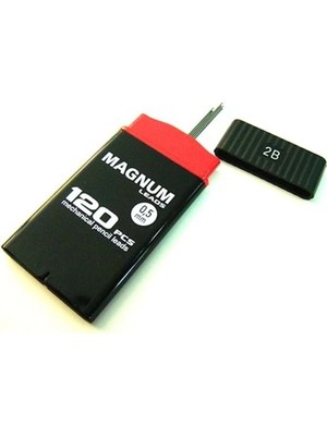 Magnum 0,5 mm 2B Yumuşak Ve Koyu Yazar 120'li Sarı Kırmızı Kutu Kalem Uçları