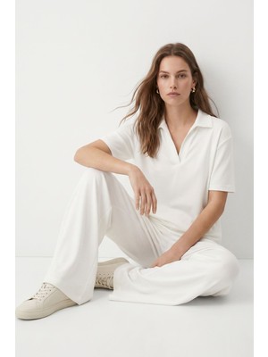 Rays Ekru Polo Yaka Pantolon Takım 8440A