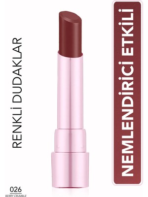 Flormar Sheer Up Yarı Transparan & Parlak Bitişli Mürdüm Renkli Nemlendirici Ruj Stick