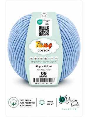 Tunç Cotton Amigurumi Punch Çanta ve Örgü Ipi 50 gr 162 Metre %55 Pamuk %45 Akrilik