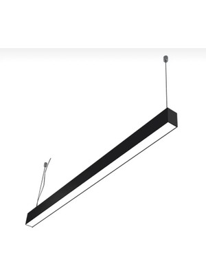 Maki Aydınlatma 60 cm Linear Sarkıt Armatür Aydınlatma (Siyah Kasa 3000K )
