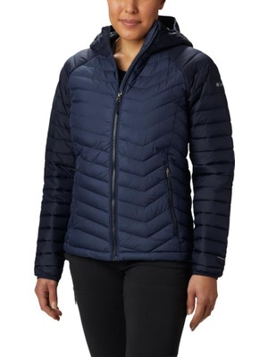 Columbia Bayan Mont Powder Hooded Jacket Nefes Alabilen Kumaş ile Outdoor Kullanım İçin Koyu Lacivert