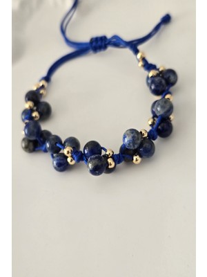 c-bhadu naturel 6 mm Lapis Lazuli Doğaltaş Bileklik